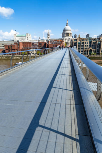 Famous footbridge in London England Europe