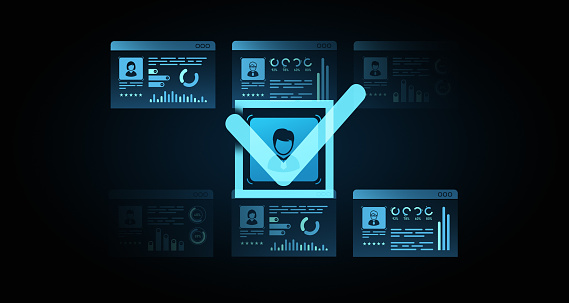 Kyc Project Digital Kyc Process Illustration With Forms Data Charts And Approval ...