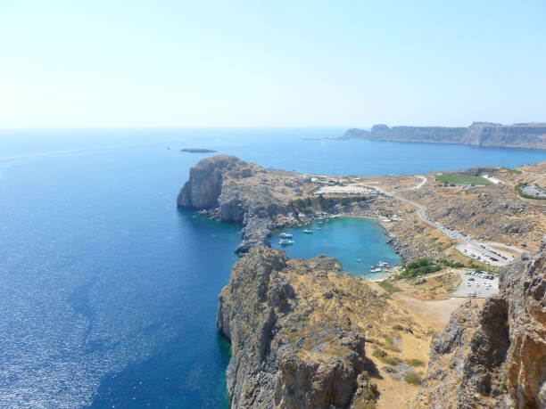 istock St. Paul's Bay seen from Lindos Fortress 2199942409