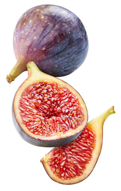 istock Ripe fig fruits on the white background 2199951202