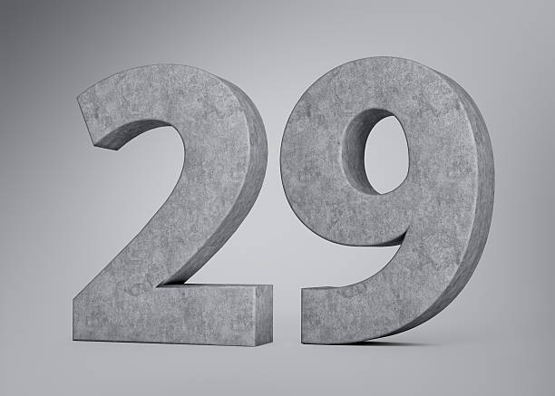 istock 3d Concrete Number Twenty Nine 29 Digit Made Of Grey Concrete Stone Grey Background 3d Illustration 2199957914