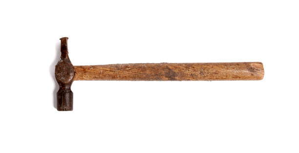 istock Old Hammer Tool For Home Construction Improvement Closeup Photo Isolated On White Background 2199957941