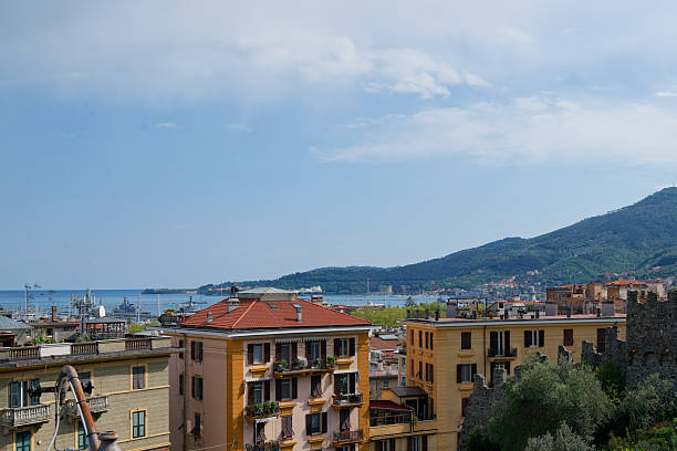istock AERIAL OF LA SPEZIA TAKE FROM A HILL 2199959678