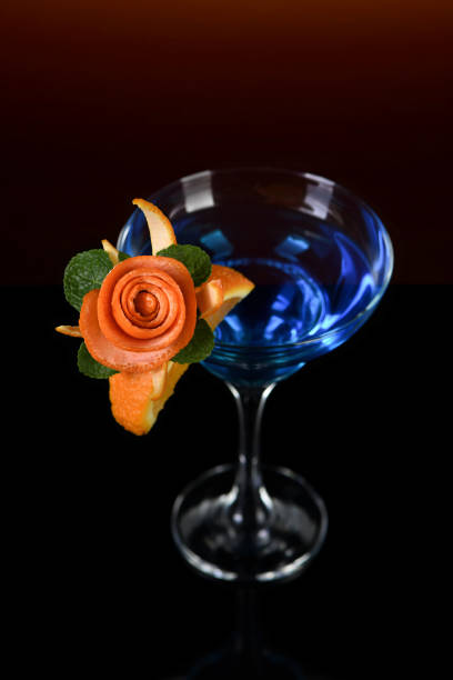 istock Art in orange- Martini Blue Curacao 2199960680