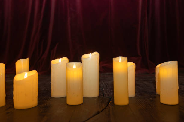 istock concert stage with lots of candles 2199965618