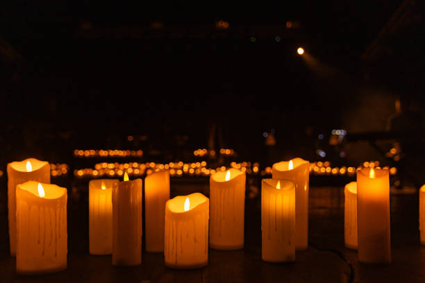 istock concert stage with lots of candles 2199965778