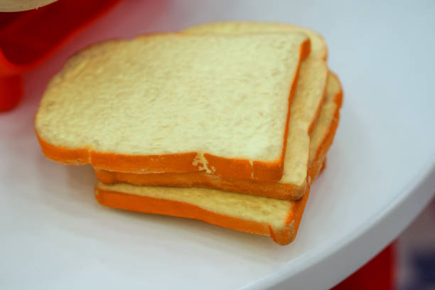 three sharable toy slices of bread, Toy Toast
