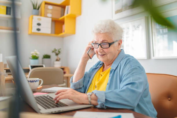 istock Senior woman at home 2199980837