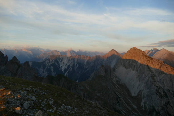 istock Ursprungssattel Nordlinger hut on Karwendel Hohenweg, Austria 2199981282
