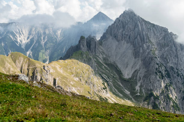 istock Ursprungssattel Nordlinger hut on Karwendel Hohenweg, Austria 2199981847