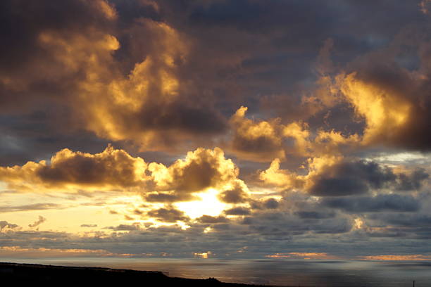 Dawn sky over Aberdeenshire, Scotland.