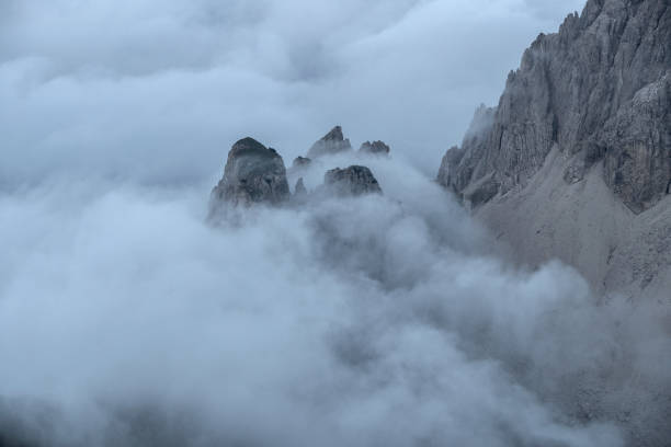 istock Panoramic view from Nordlinger hut on Karwendel Hohenweg, Austria 2199981918