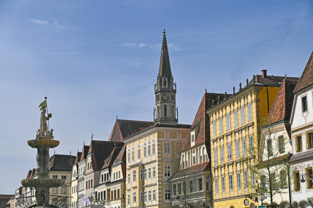istock Old buildings and church in Steyr, Upper Austria, Austria 2199984430