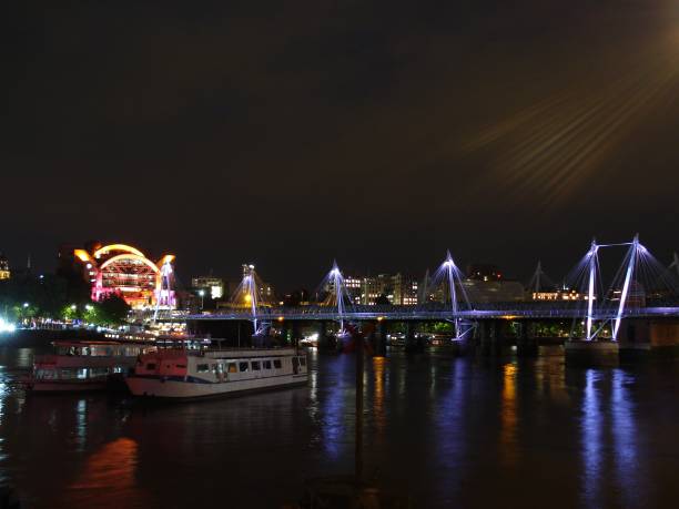 istock Night view of London in river Thames. 2199987352