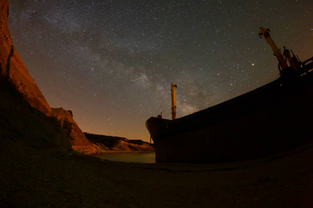 istock A large ship washed ashore in Bozcaada, Canakkale 2199987827