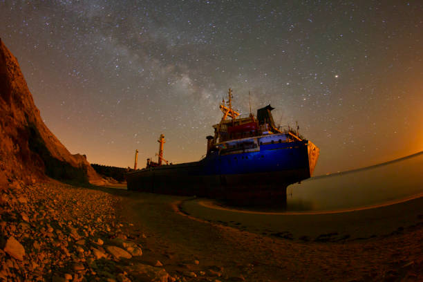 istock A large ship washed ashore in Bozcaada, Canakkale 2199988564