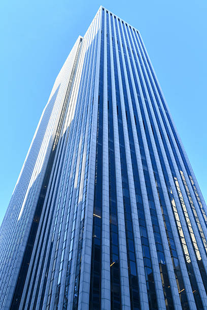 New York City - Jan 1, 2023: The GM Building is a 50-story office tower in New York City. The building is one of the few structures in Manhattan that occupies a full city block.