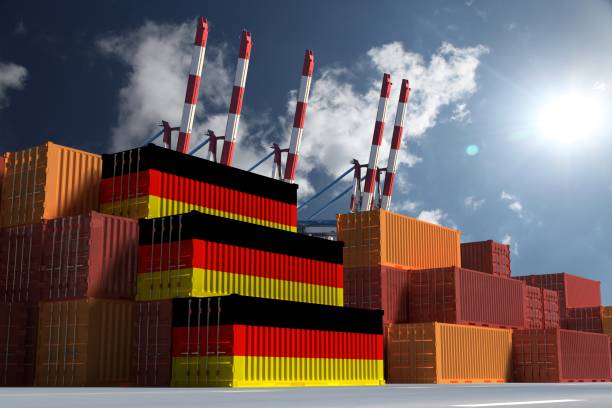 istock Germany shipping cargo container export import trade economy 2199992084