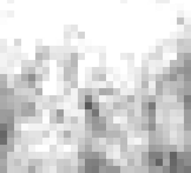istock pixel background in white and grey color tone. 2199994632