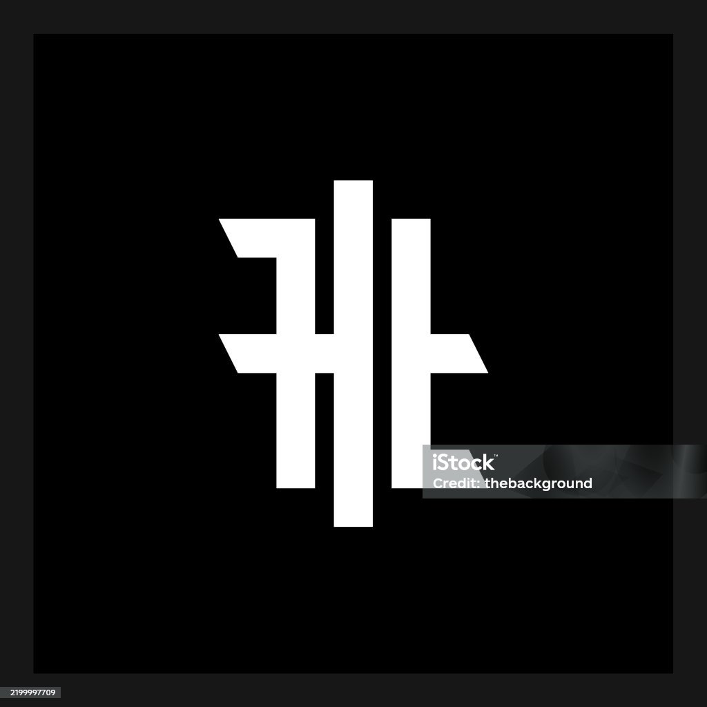 Ht Font Monogram Ht In Minimalistic Style Calligraphy And Lettering Elegant ...