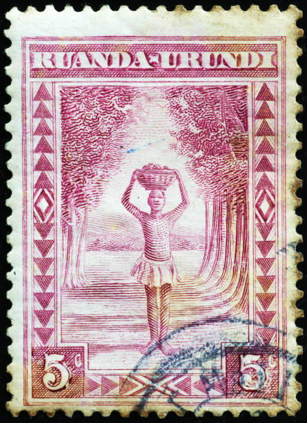 istock Ancient postage stamp of Ruanda Urundi 2200009643