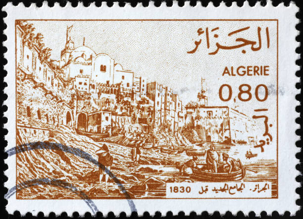 istock Vintage algerian postage stamp 2200010126