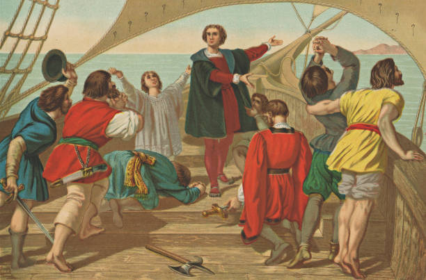 60+ Christopher Columbus 1492 Stock Illustrations, Royalty-Free