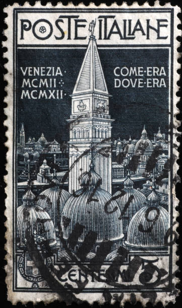 istock Ancient italian postage stamp of Venice 2200010218