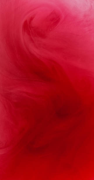 istock Smoke vortex paint water pink red vapor wave flow 2200010499
