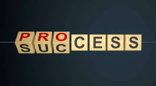 istock Flipping of wooden cube block for change process and success. 2200016961