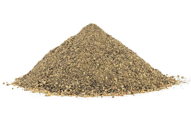 istock Ground black pepper pile isolated on a white background. Aromatic spice. 2200022469