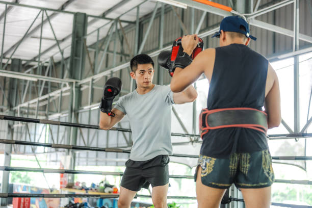 istock Training Hard: A Kickboxer’s Dedication in the Gym 2200022684