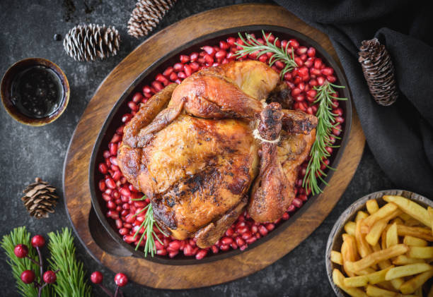 istock Roast Chicken with Pomegranate Glaze 2200026915