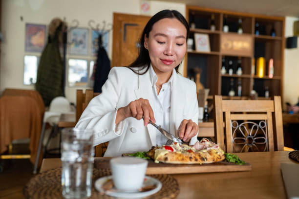 istock Business woman on a lunch break 2200029577