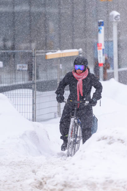 Temperature goes up and down, so streets become difficult to ride. Ice and snow makes ordinary commuting ride, an adventure.