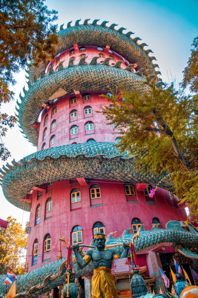 istock Majestic Wat Sam Phran temple in Thailand, featuring an enormous 2200046512