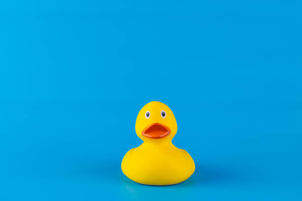 istock A Bright and Cheerful Rubber Duck with a Vibrant Blue Background Perfect for Adding Joy to Any Bathroom or Play Area Setting 2200047021