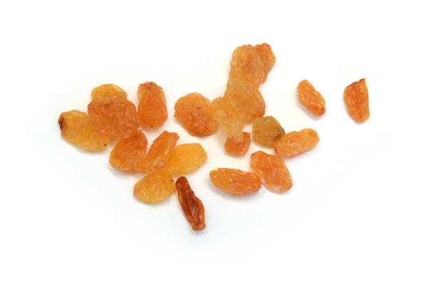 Tasty raisins isolated on the white background