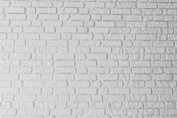 istock Textured white brick wall in a minimalist interior space for design inspiration 2200065886
