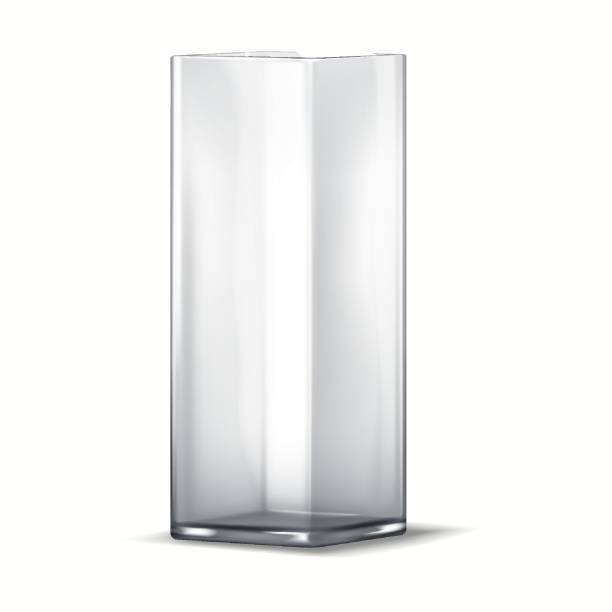 istock Set of transparent glass vases with green plants 2200066387