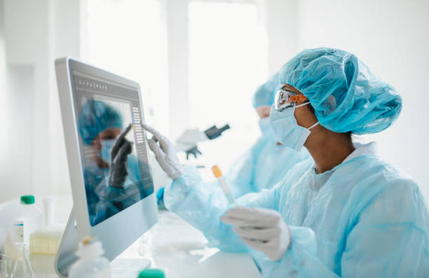 istock Indian Female Scientist Conducting Research in Laboratory 2200067104