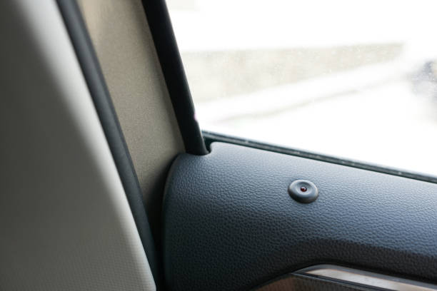 istock Indicator lamp of the driver's door central locking system. 2200081938
