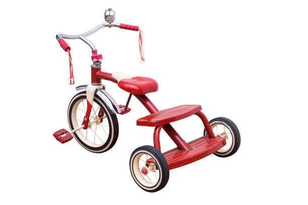 istock Child's Retro Tricycle isolated on white background 2200083272