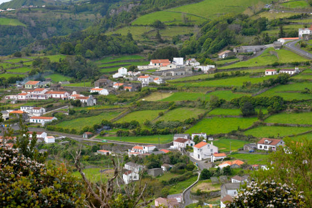 istock Azores Beautiful Patchwork Landscape, Flores Island Holidays. 2200086277