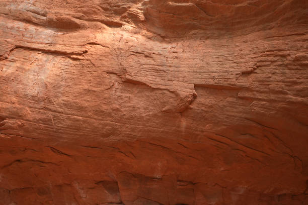 istock Brown stone rock texture background. Mountains surface. Close-up. Cracked broken crumbled. 2200094941