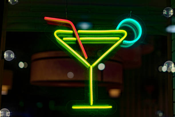 istock Neon sign cocktail close up 2200099161