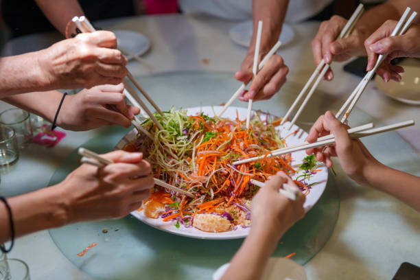 istock Traditional Yee Sang Salad for Chinese New Year Celebration 2200100465