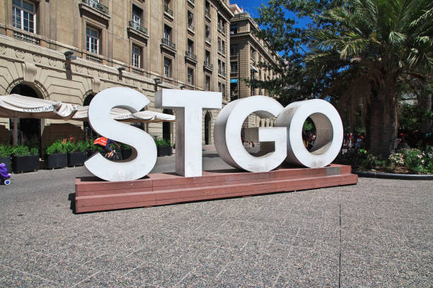 Santiago, Chile - 24 Dec 2019: The art in Santiago, Chile