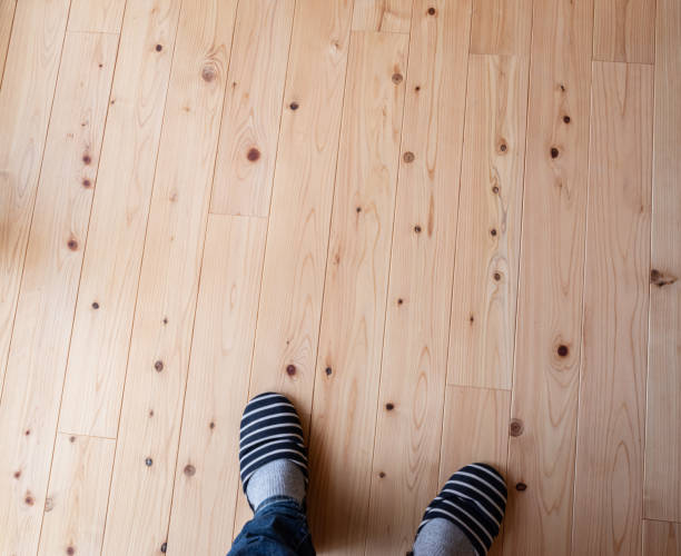 istock Natural flooring that feels good to the touch 2200107863