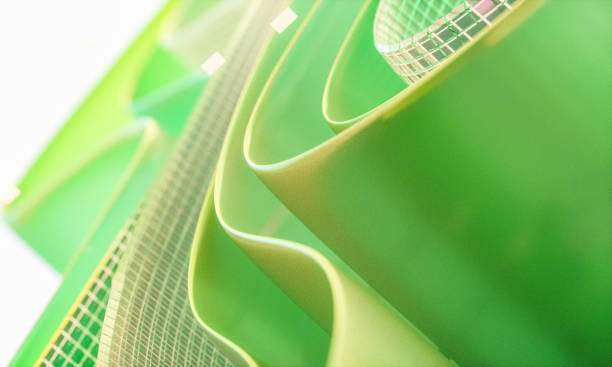 istock 3d rendering of abstract digital layered crystal glass background. digital technology concept. 2200108368